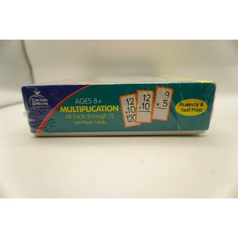 Carson Dellosa Multiplication Flash Cards Ages 8+ All Facts Through 12 CD-134055